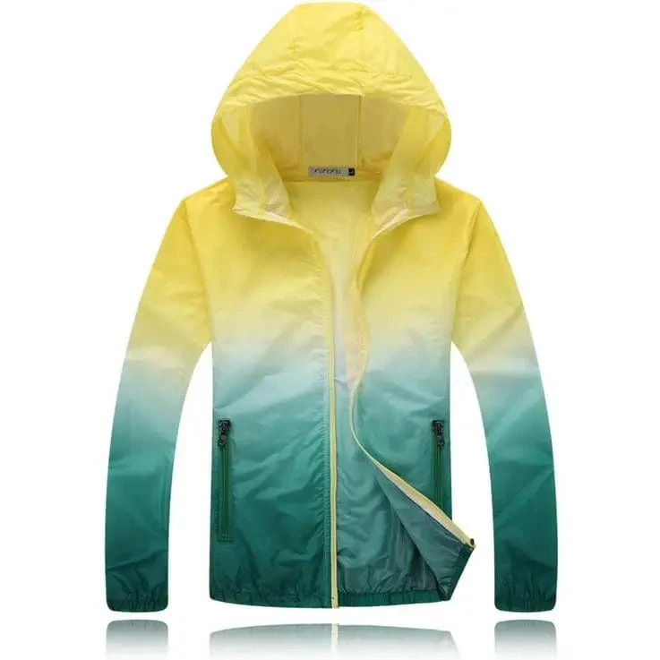 Unisex Sommer leichte Sonnenschutzjacke Anti-UV schnell trocknende Sport-Windjacke Runing Fahrradjacke Sonnenschutz winddicht