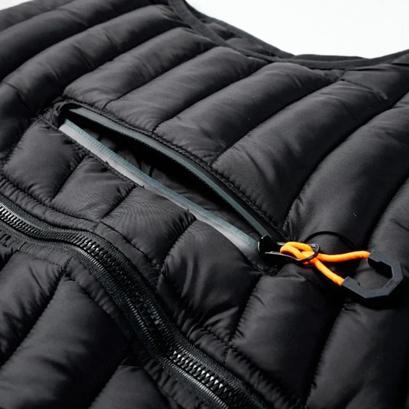 2023 männer Ärmellose Daunen Westen Feste Kapuze Weste Moto POC Radfahren Jacken Männlichen Winter Casual Taschen Weste Winddicht Jacke