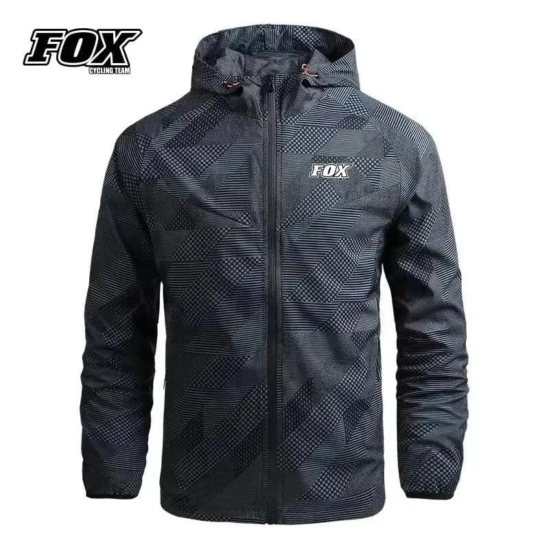 Windjacke MTB Jacke FOX Cycling Team Straße Mountainbike Regenmantel männer Fahrrad Mit Kapuze Kleidung Cortavientos Ciclismo Hombre
