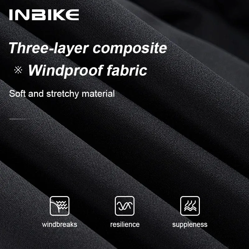 INBIKE Herren-Winter-Radjacken, winddichte Softshell-Thermo-Fahrradbekleidung für Herren, warme Fleece-Rennrad-Windjacke