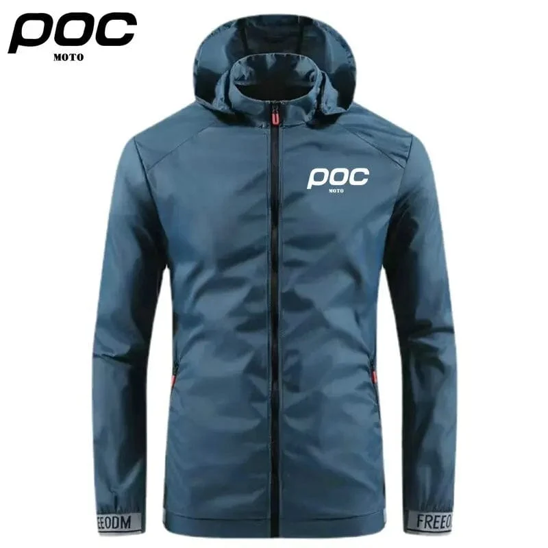 2023 sommer Männer Winddicht Wasserdicht Radfahren Jacke MTB Moto Poc Fahrrad Langarm Windjacke Anti-Uv Mountainbike Wind Mantel