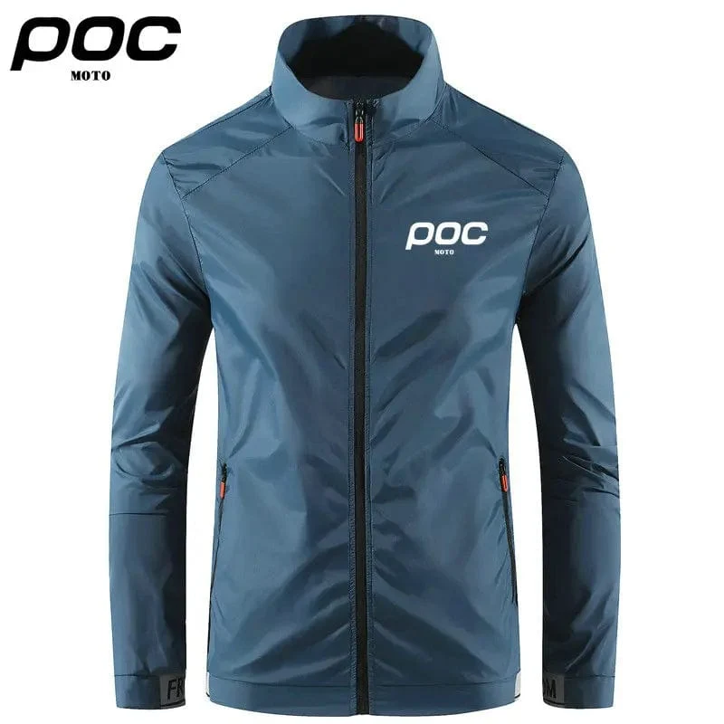 2023 sommer Männer Winddicht Wasserdicht Radfahren Jacke MTB Moto Poc Fahrrad Langarm Windjacke Anti-Uv Mountainbike Wind Mantel