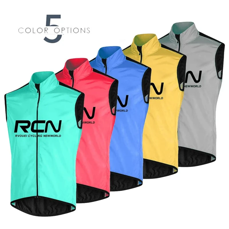 2023 Rcn Pro Team Männer Sommer Winddicht Radfahren Jersey Weste Fahrrad Ärmellose Leichte Atmungsaktive Weste Fahrrad Cloting Ciclismo
