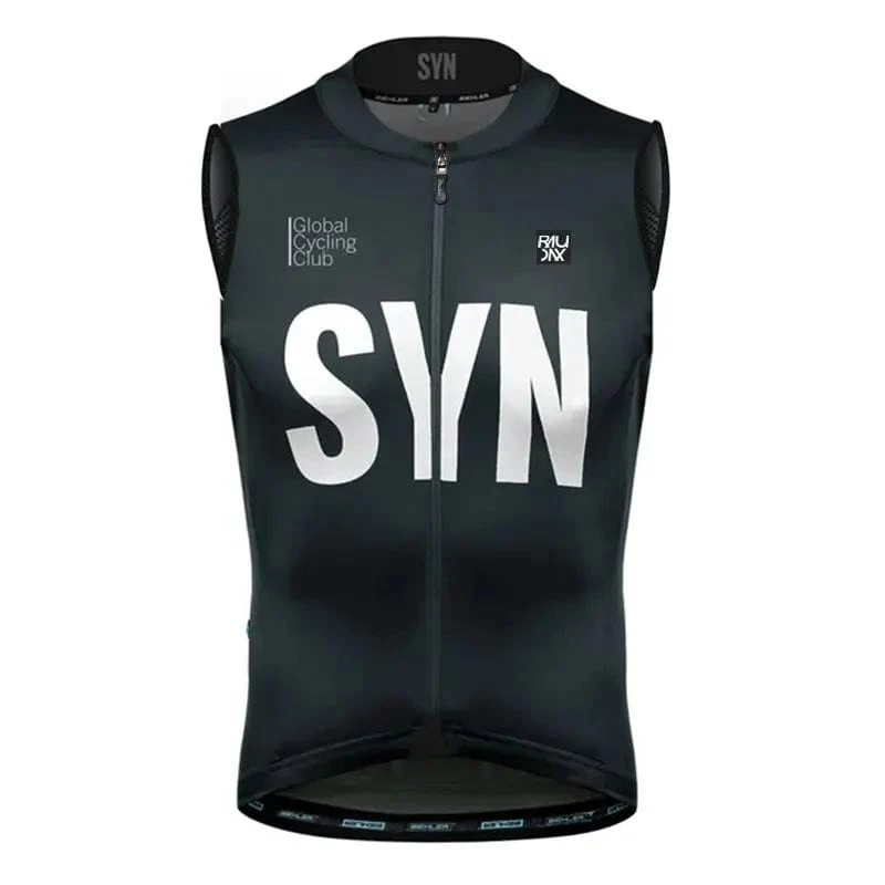 2024 neue Raudax SYN Fahrradweste Winddichte Sport-Laufweste Rennradweste Ärmelloses MTB-Trikot Chaleco Ciclismo Jacke