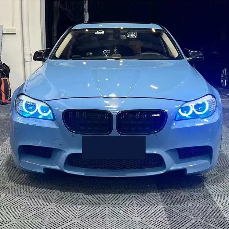 4 STÜCKE 12 V 24 V COB Auto Angel Eyes Dekoration Licht RGB Umgebungsscheinwerfer Mit App Control Streamer Fahrlampe Für Auto Dekorativ