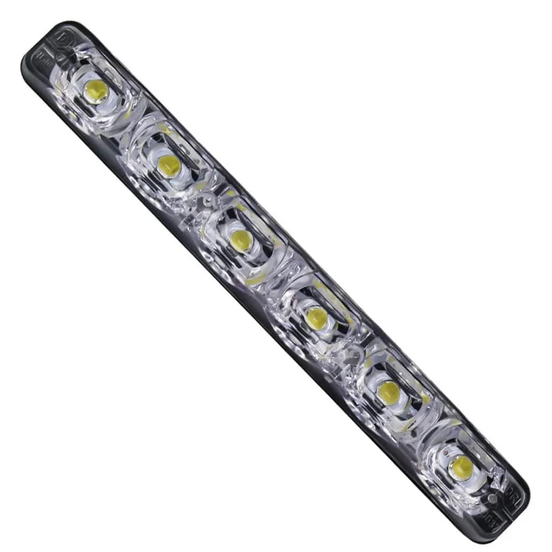 2 Stücke led 12v für auto laufen lichter Wasserdichte led tagfahrlicht für auto drl 6 Led scheinwerfer unterstützung auto nebel lichter