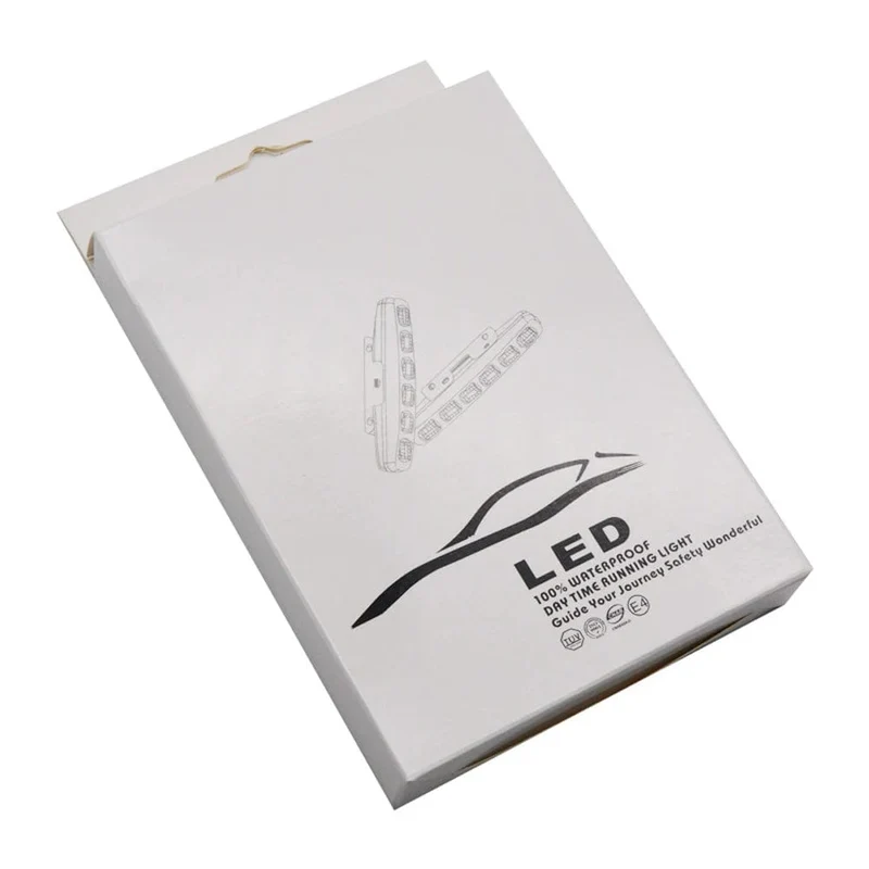 2 Stücke led 12v für auto laufen lichter Wasserdichte led tagfahrlicht für auto drl 6 Led scheinwerfer unterstützung auto nebel lichter