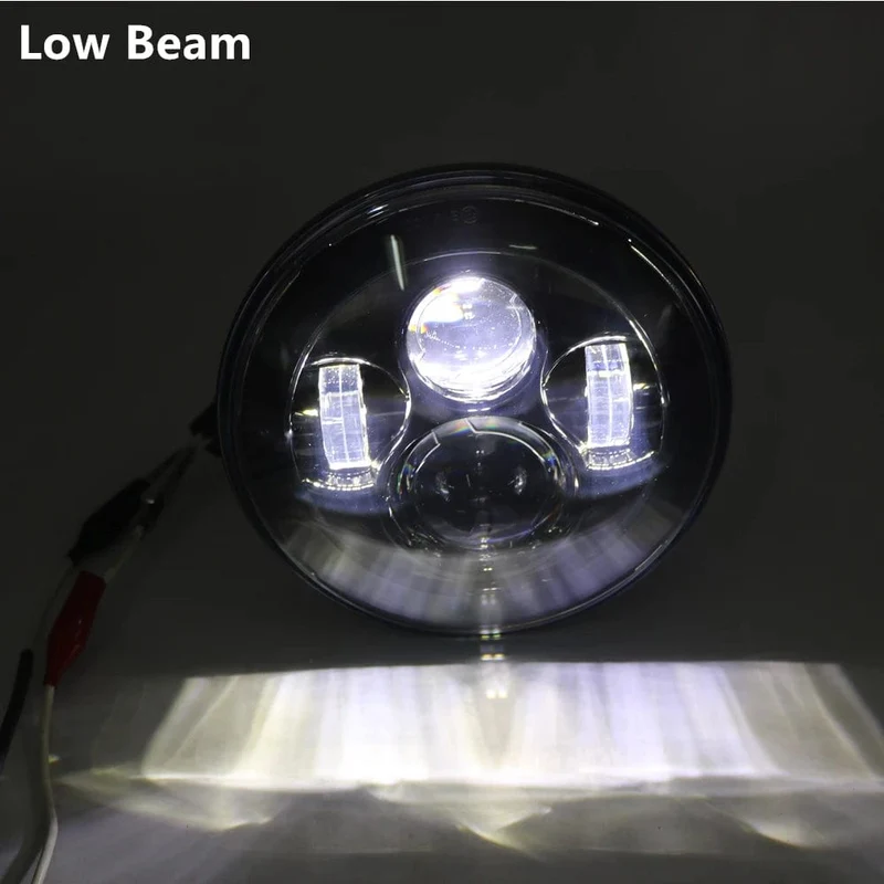 2 Stück Auto-Scheinwerfer, 7 Zoll, für Land Rover Defender 90 110, rund, LED-Scheinwerfer-Set, Fernlicht, Abblendlicht, für Lada Niva 4X4, Offroad-Zubehör