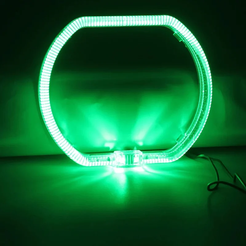100/76 MM LED Angel Eyes Square Guide Halo Ring Tagfahrlicht mit Treiber für Bi Xenon Scheinwerfergläser DRL Zubehör