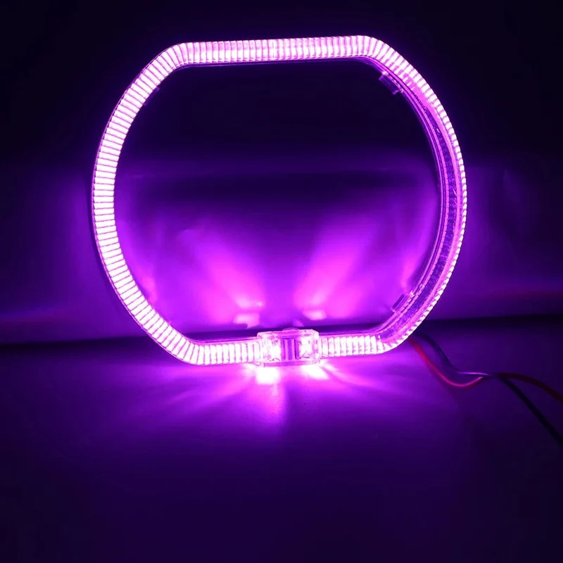 100/76 MM LED Angel Eyes Square Guide Halo Ring Tagfahrlicht mit Treiber für Bi Xenon Scheinwerfergläser DRL Zubehör