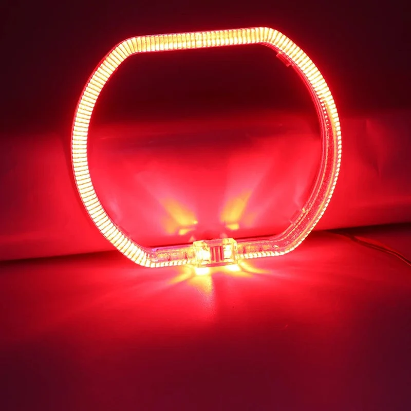 100/76 MM LED Angel Eyes Square Guide Halo Ring Tagfahrlicht mit Treiber für Bi Xenon Scheinwerfergläser DRL Zubehör