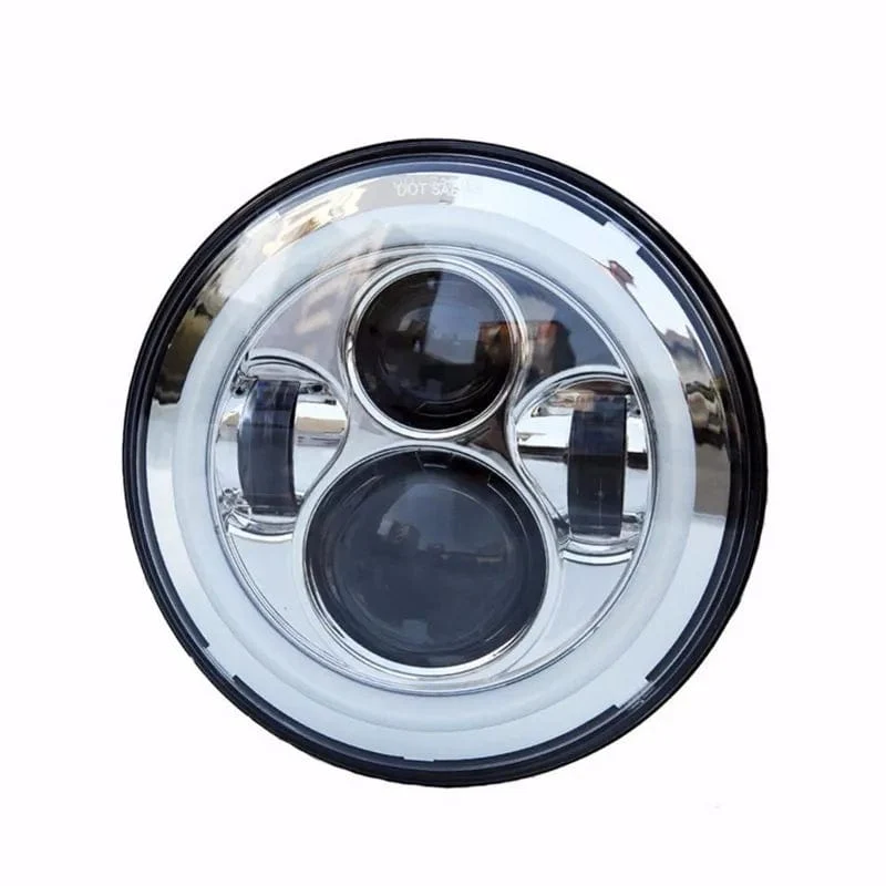 2x Auto 7 Zoll Led-Scheinwerfer Hallo/Low H4 Halo Winkel Augen DRL Für Jeep JK TJ OffRoad Defender Hummer 4x4 Suzuki Samurai Scheinwerfer