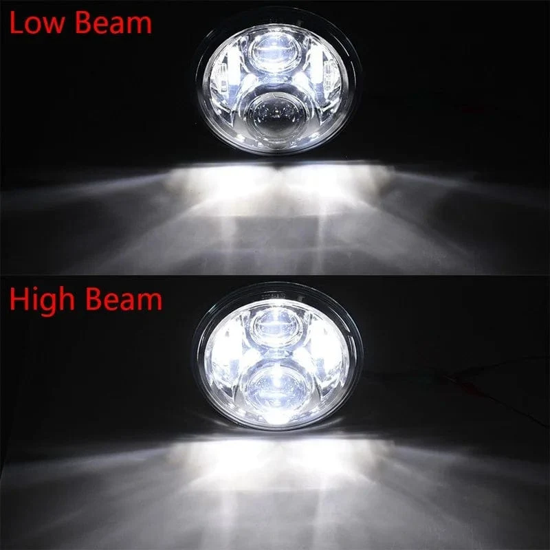 2x Auto 7 Zoll Led-Scheinwerfer Hallo/Low H4 Halo Winkel Augen DRL Für Jeep JK TJ OffRoad Defender Hummer 4x4 Suzuki Samurai Scheinwerfer