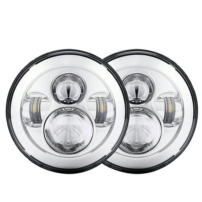 2x Auto 7 Zoll Led-Scheinwerfer Hallo/Low H4 Halo Winkel Augen DRL Für Jeep JK TJ OffRoad Defender Hummer 4x4 Suzuki Samurai Scheinwerfer