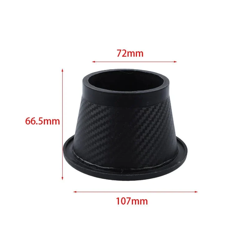 Universal Auto Front Stoßstange Einlass Luft Turbo Lufteinlassrohr Kit ABS Turbine Einlass Kit Rohr Lufttrichter Carbon Faser Aussehen