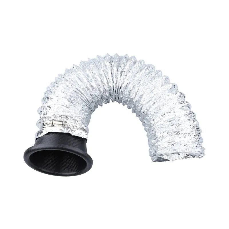 Universal Auto Front Stoßstange Einlass Luft Turbo Lufteinlassrohr Kit ABS Turbine Einlass Kit Rohr Lufttrichter Carbon Faser Aussehen