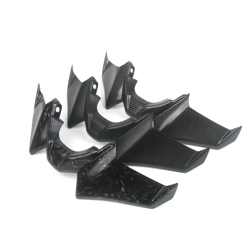 Motorradzubehör Schwarz Naked Front Downforce Spoiler Winglet Aerodynamischer Flügelsatz Spoiler Für YAMAHA MT 07 2021 2022 2023