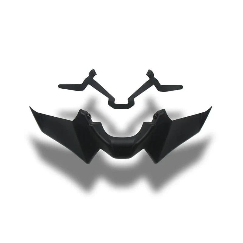 Motorradzubehör Schwarz Naked Front Downforce Spoiler Winglet Aerodynamischer Flügelsatz Spoiler Für YAMAHA MT 07 2021 2022 2023