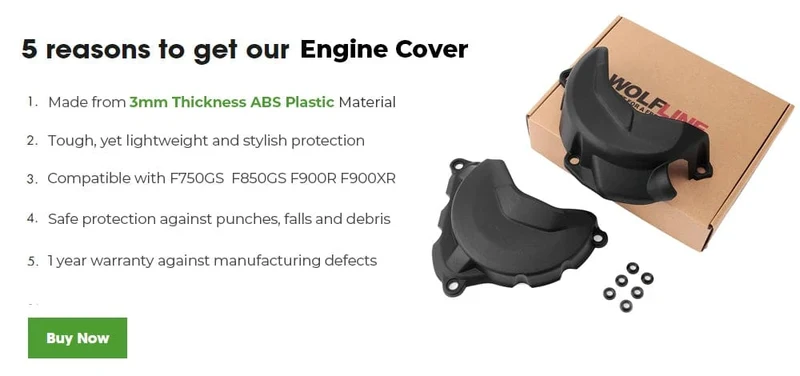 Für BMW F850GS F900R F900XR F 850 ​​GS F750GS ADV Abenteuer F 900 Motorräder Motor Zylinder Abdeckung Kopf Schutz Kupplung Wachen