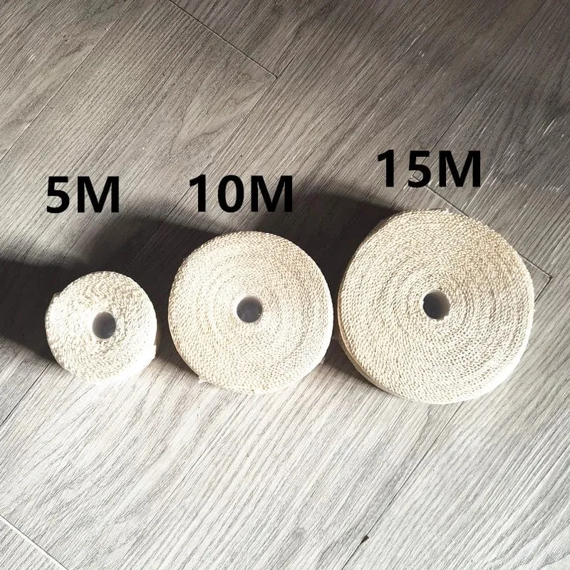Vintage Motorrad 5cm * 5/10/15M Motorrad Auspuffrohr Header Wärme Wrap Beständig Wrap Band fiberglas Hitzeschild Motocross