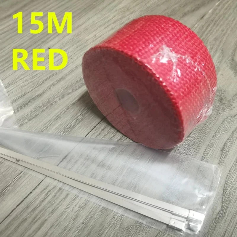 Vintage Motorrad 5cm * 5/10/15M Motorrad Auspuffrohr Header Wärme Wrap Beständig Wrap Band fiberglas Hitzeschild Motocross