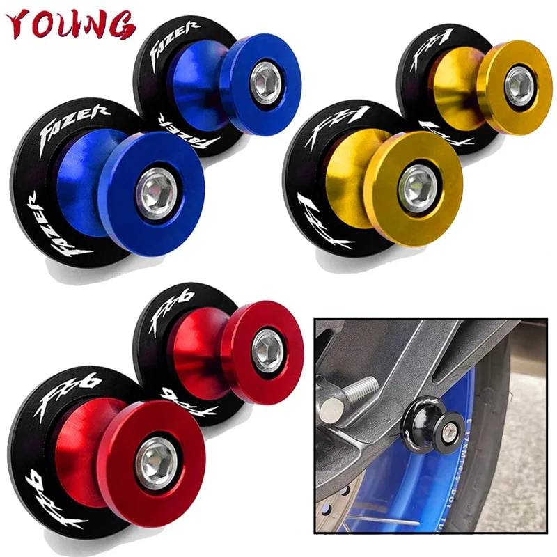 Für YAMAHA FZ1 FZ-1 2006-2015 FZ6 NS 2004-2016 FZ8 FZ-8 2010-2018 Fazer Motorrad M6 Schwinge Sliders Schraube Schaukel Stand Schrauben
