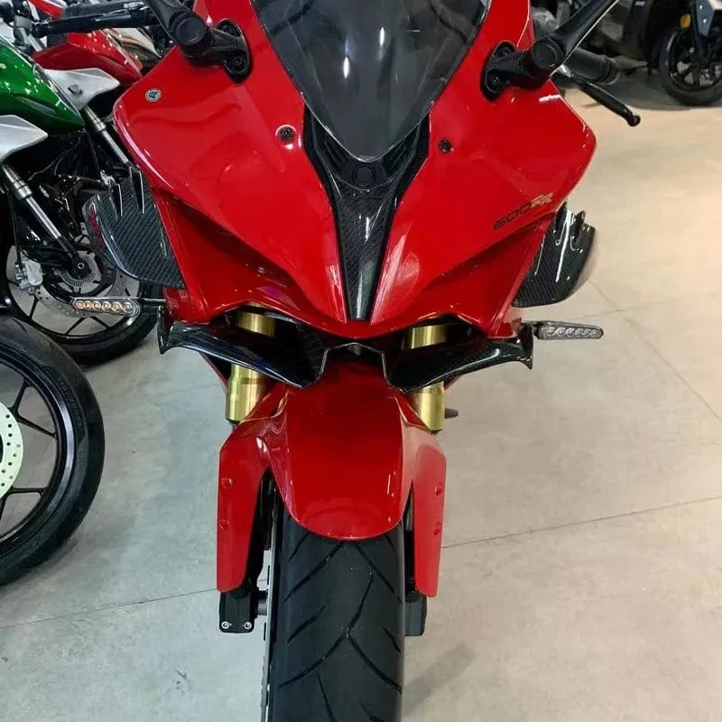 Motorrad Winglet Aerodynamische Flügel Kit Spoiler Motor Zubehör Für KawasakiNinja 300 Ninja250 NINJA300/250 EX300 2013-2017