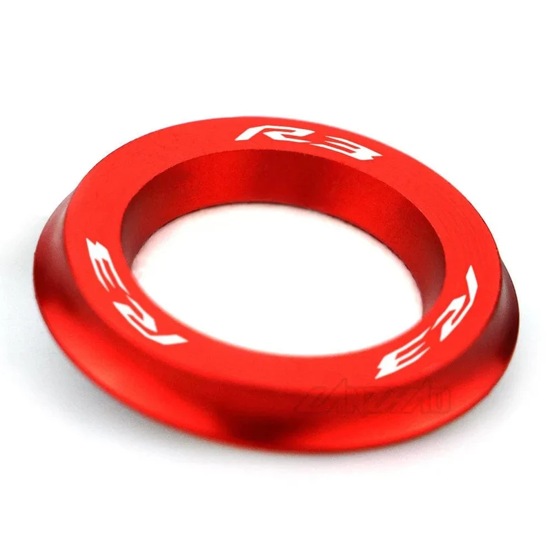 R3 Motorrad-Zündschalter-Abdeckring, CNC-Aluminium-Zubehör für Yamaha YZF R3 2013 2014 2015 2016 2017 2018 2019