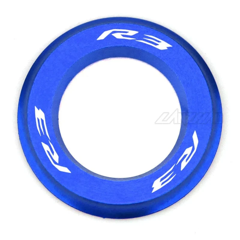 R3 Motorrad-Zündschalter-Abdeckring, CNC-Aluminium-Zubehör für Yamaha YZF R3 2013 2014 2015 2016 2017 2018 2019