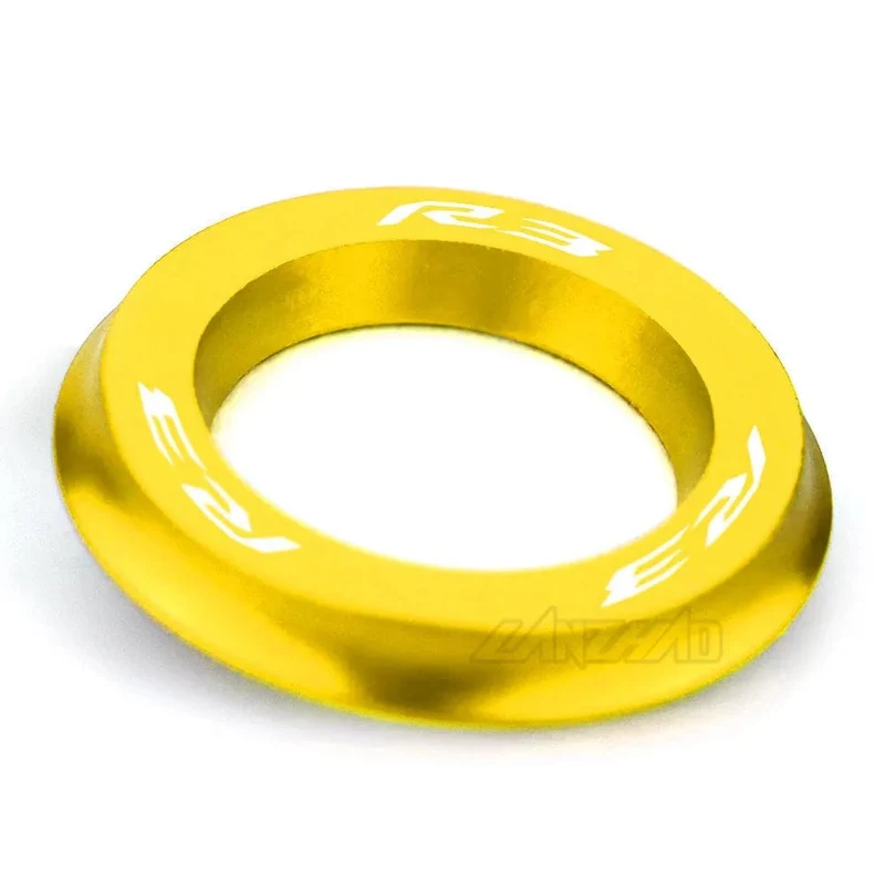 R3 Motorrad-Zündschalter-Abdeckring, CNC-Aluminium-Zubehör für Yamaha YZF R3 2013 2014 2015 2016 2017 2018 2019