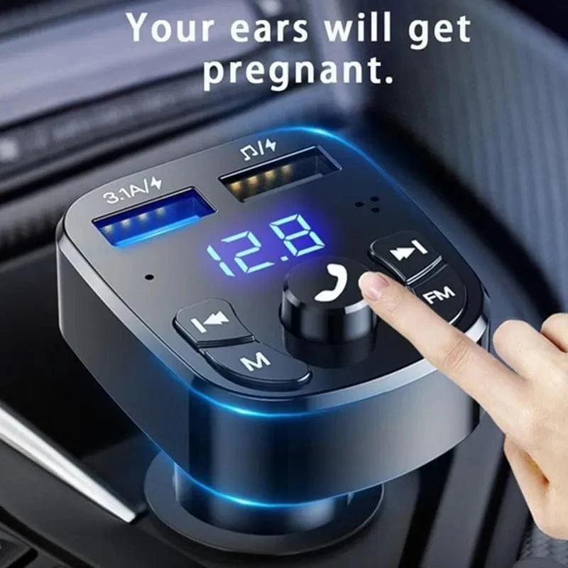 FM Transmitter Bluetooth Wireless Car Kit Freisprecheinrichtung Dual USB Autoladegerät 2.1A MP3 Musik TF Karte U Disk AUX Player
