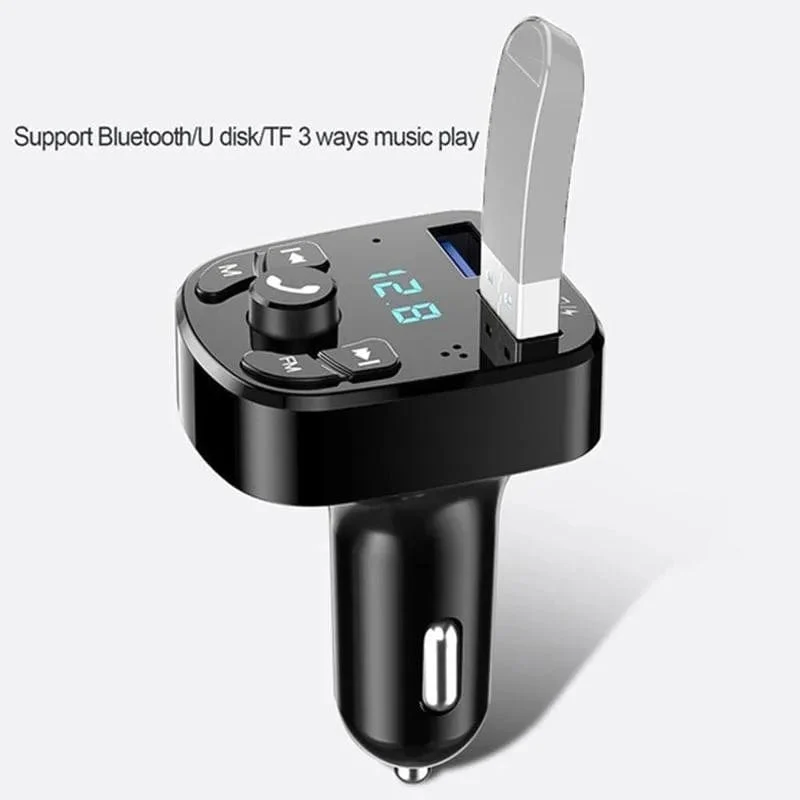 FM Transmitter Bluetooth Wireless Car Kit Freisprecheinrichtung Dual USB Autoladegerät 2.1A MP3 Musik TF Karte U Disk AUX Player