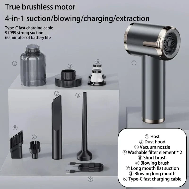 Xiaomi 5 in 1 Auto Staubsauger 1990000PA Leistungsstarke Handheld Reinigung Maschine für Home Appliance Auto Reiniger Kabellos Tragbare