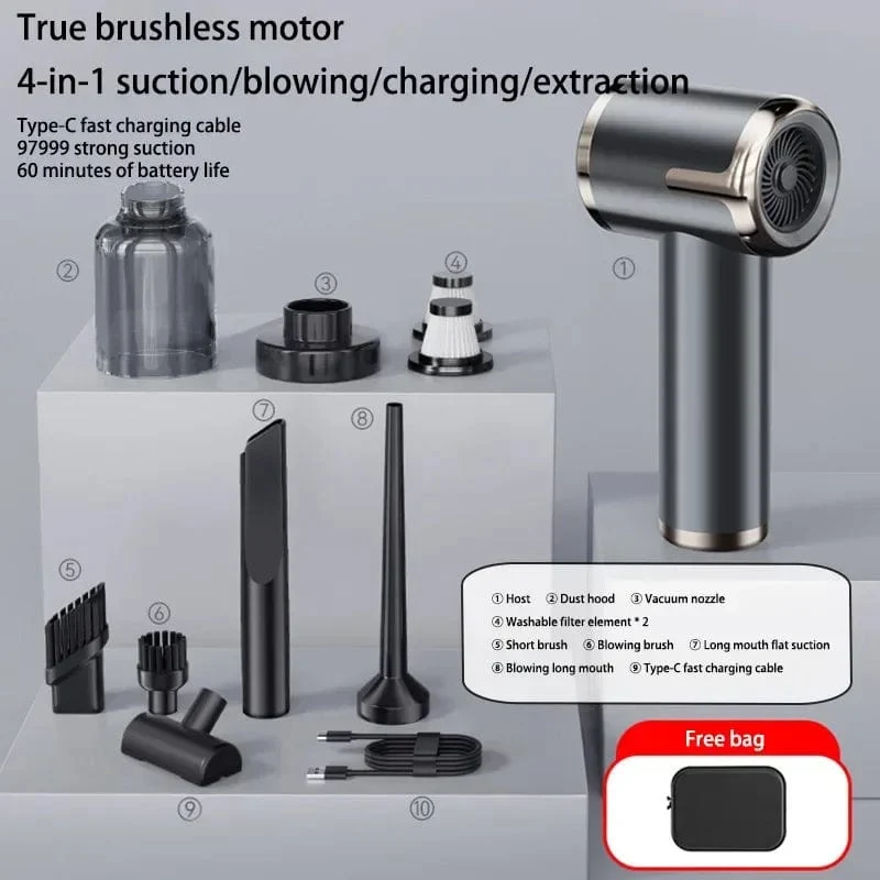 Xiaomi 5 in 1 Auto Staubsauger 1990000PA Leistungsstarke Handheld Reinigung Maschine für Home Appliance Auto Reiniger Kabellos Tragbare