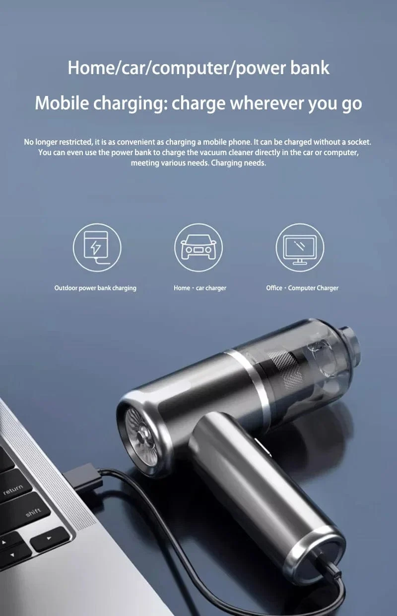 Xiaomi 5 in 1 Auto Staubsauger 1990000PA Leistungsstarke Handheld Reinigung Maschine für Home Appliance Auto Reiniger Kabellos Tragbare