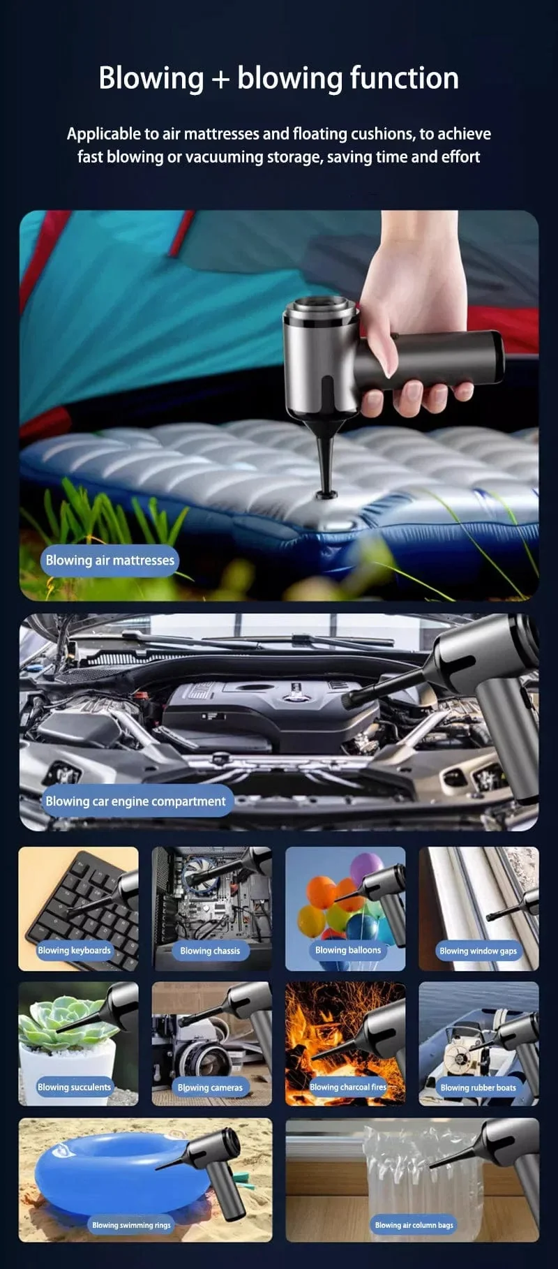 Xiaomi 5 in 1 Auto Staubsauger 1990000PA Leistungsstarke Handheld Reinigung Maschine für Home Appliance Auto Reiniger Kabellos Tragbare