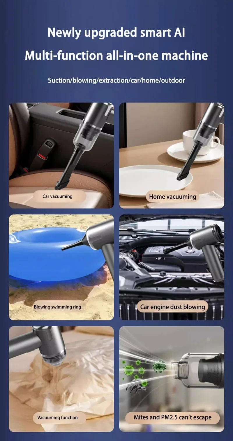 Xiaomi 5 in 1 Auto Staubsauger 1990000PA Leistungsstarke Handheld Reinigung Maschine für Home Appliance Auto Reiniger Kabellos Tragbare