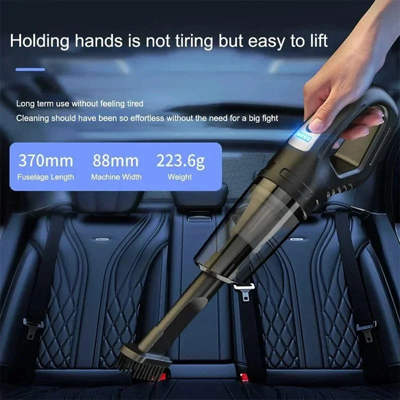 Xiaomi 160W Autostaubsauger, kabelloser, tragbarer Handstaubsauger, USB-Aufladung, hohe Leistung, geeignet für Tierhaare im Auto