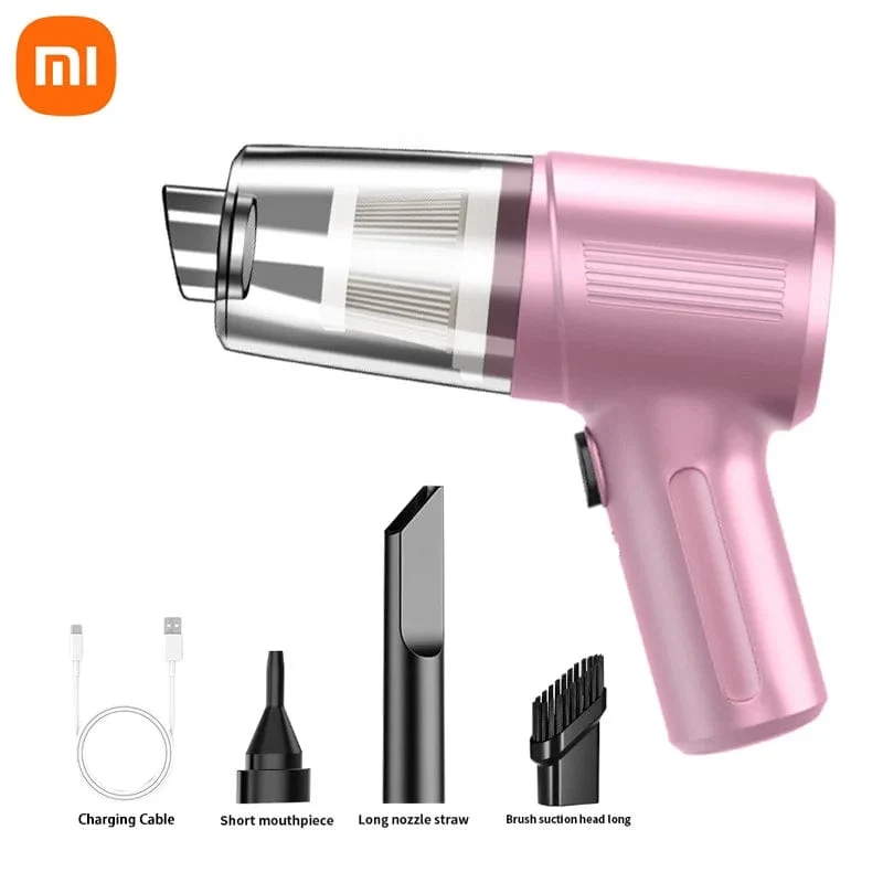 Xiaomi kabelloser Autostaubsauger, multifunktional, tragbar, 98000000, Hochleistungs-Saug- und Blasfunktion, doppelter Verwendungszweck für trockene und nasse