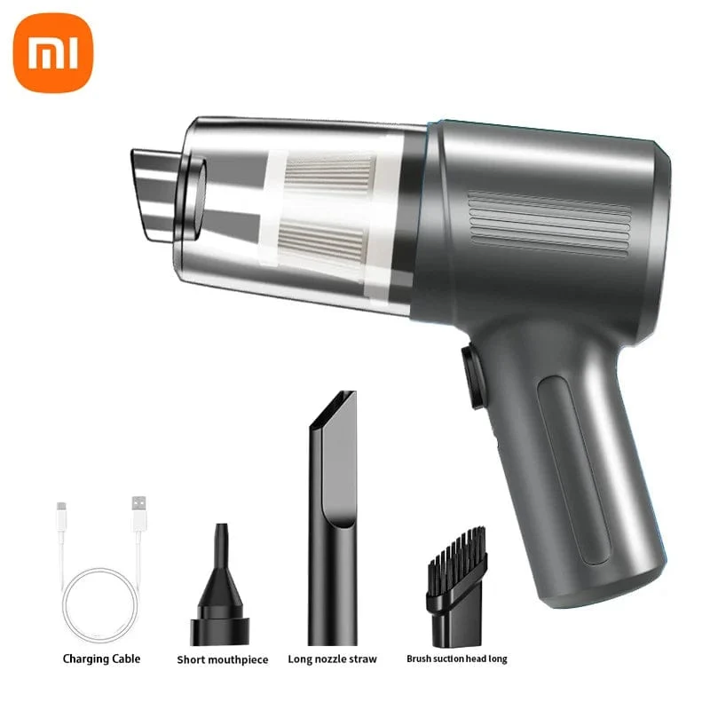 Xiaomi kabelloser Autostaubsauger, multifunktional, tragbar, 98000000, Hochleistungs-Saug- und Blasfunktion, doppelter Verwendungszweck für trockene und nasse