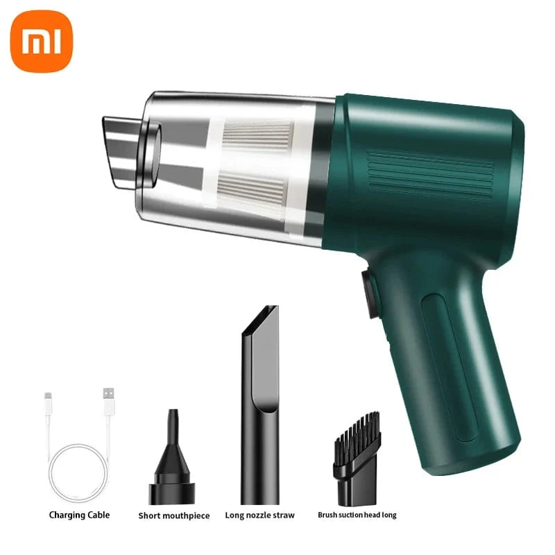 Xiaomi kabelloser Autostaubsauger, multifunktional, tragbar, 98000000, Hochleistungs-Saug- und Blasfunktion, doppelter Verwendungszweck für trockene und nasse