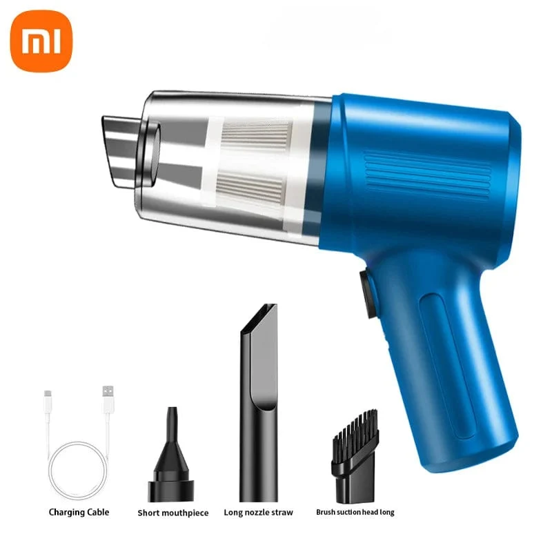 Xiaomi kabelloser Autostaubsauger, multifunktional, tragbar, 98000000, Hochleistungs-Saug- und Blasfunktion, doppelter Verwendungszweck für trockene und nasse