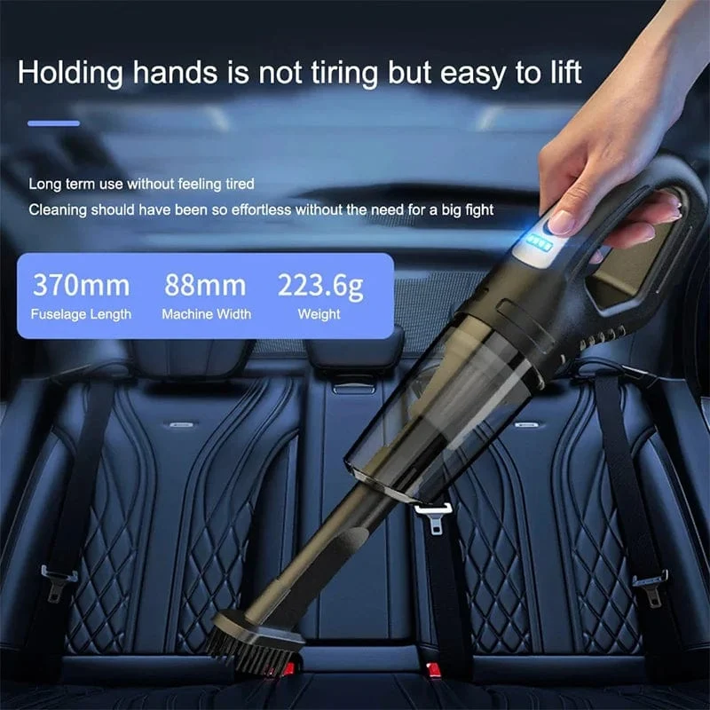Xiaomi 120W tragbarer Autostaubsauger mit USB-Aufladung, kabelloser Handstaubsauger, starke Saugkraft für Auto, Zuhause, Büro, Haustier
