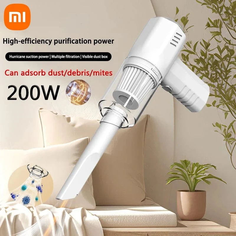 Xiaomi 9800000PA Tragbarer Autostaubsauger 200W Staubsauger Milbenentfernung Auto Elektrischer Haushaltsstaubsauger Nass- und Trocken