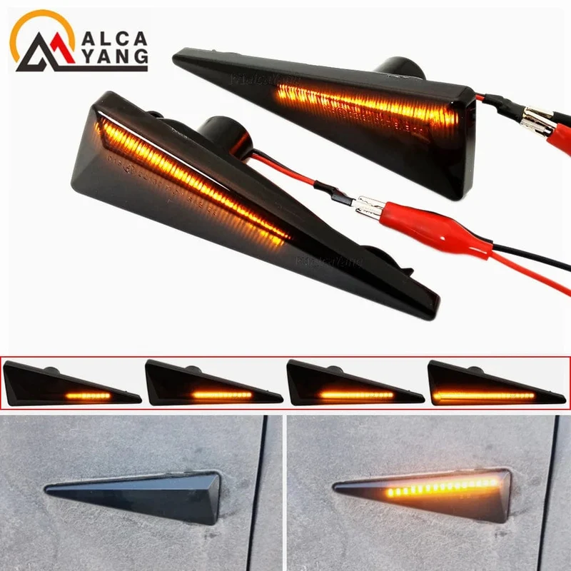 2 stück Led Dynamische Seite Marker Blinker Licht Für Renault Megane MK2 CC Espace MK4 Scenic MK2 Wind Avantime Thalia 2