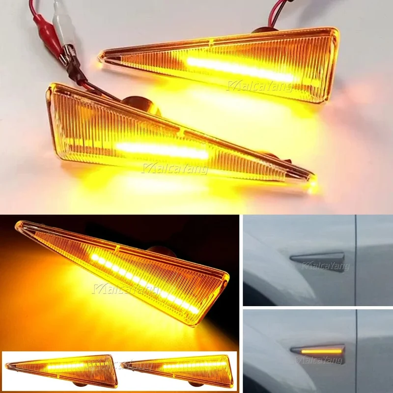 2 stück Led Dynamische Seite Marker Blinker Licht Für Renault Megane MK2 CC Espace MK4 Scenic MK2 Wind Avantime Thalia 2