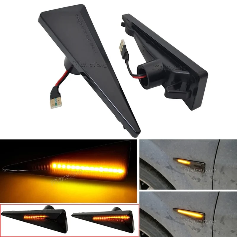 2 stück Led Dynamische Seite Marker Blinker Licht Für Renault Megane MK2 CC Espace MK4 Scenic MK2 Wind Avantime Thalia 2