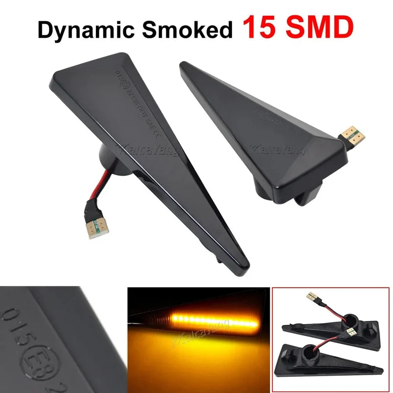 2 stück Led Dynamische Seite Marker Blinker Licht Für Renault Megane MK2 CC Espace MK4 Scenic MK2 Wind Avantime Thalia 2