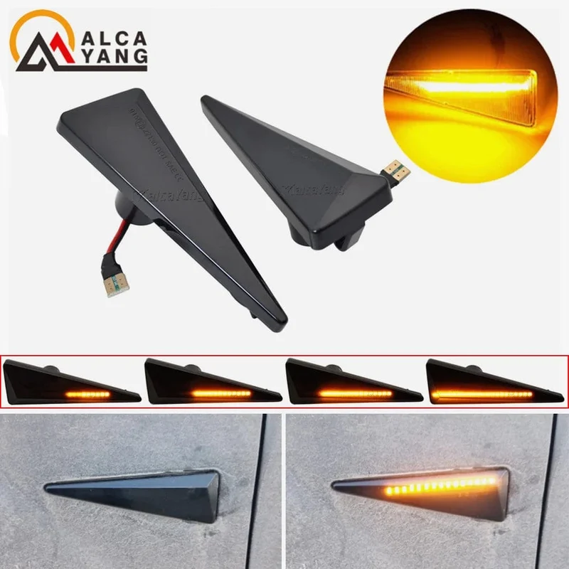 2 stück Led Dynamische Seite Marker Blinker Licht Für Renault Megane MK2 CC Espace MK4 Scenic MK2 Wind Avantime Thalia 2
