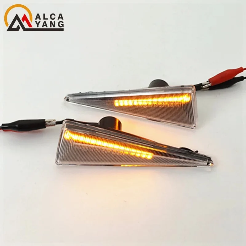 2 stück Led Dynamische Seite Marker Blinker Licht Für Renault Megane MK2 CC Espace MK4 Scenic MK2 Wind Avantime Thalia 2